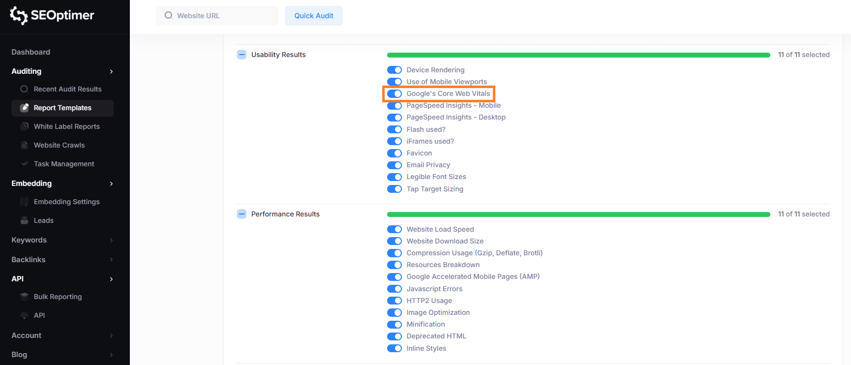 Core Web Vitals Check
